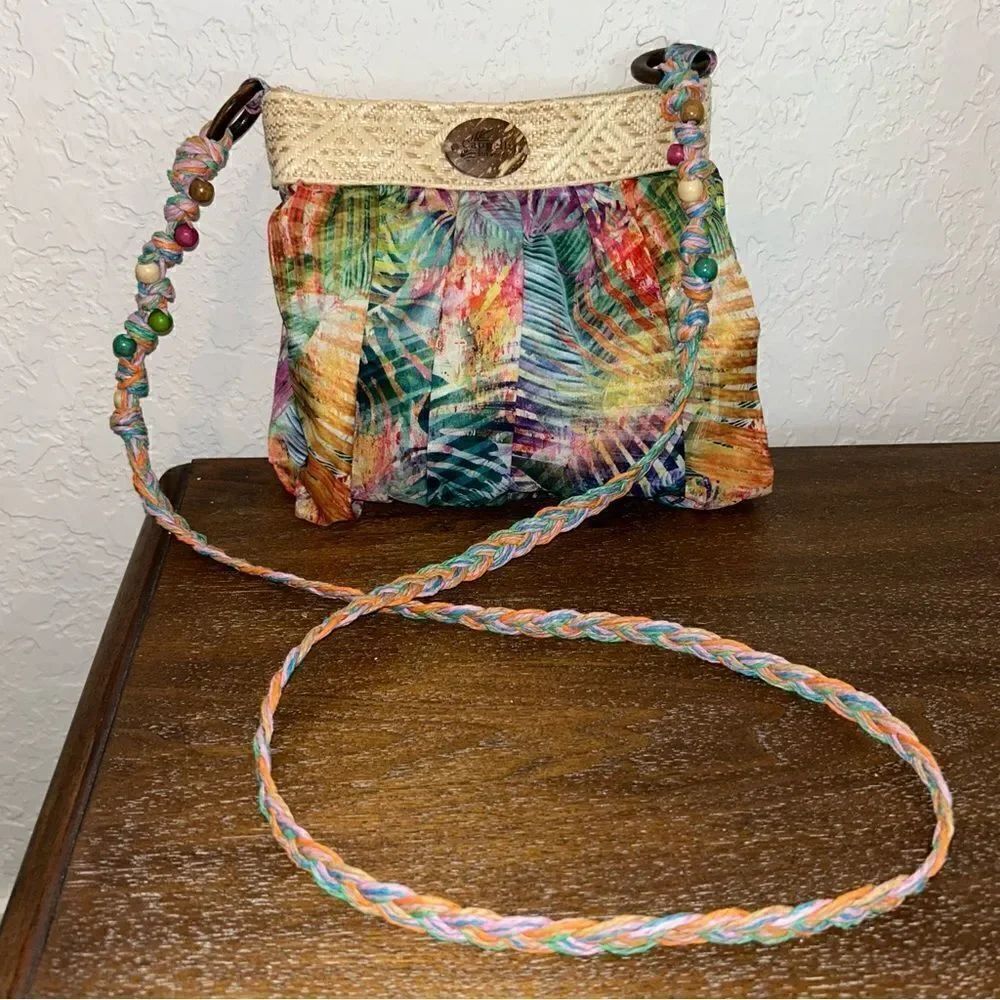 Cappelli Straworld Tropical Print Crossbody Shoulder Purse Bag